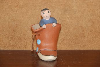 Boy in a boot