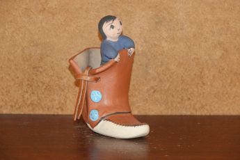 Boy in a boot