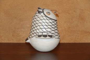Signed Pueblo Owl Pottery, owl1