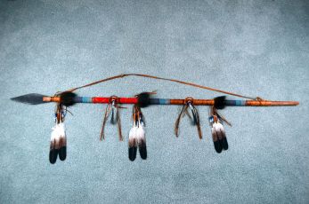 Lavern little rawhide wrapped Spear